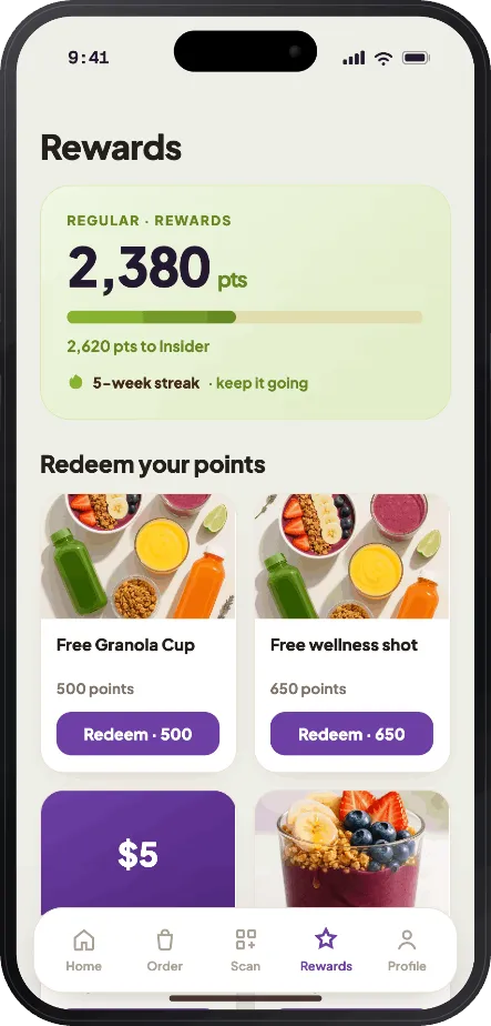 Juice brand rewards